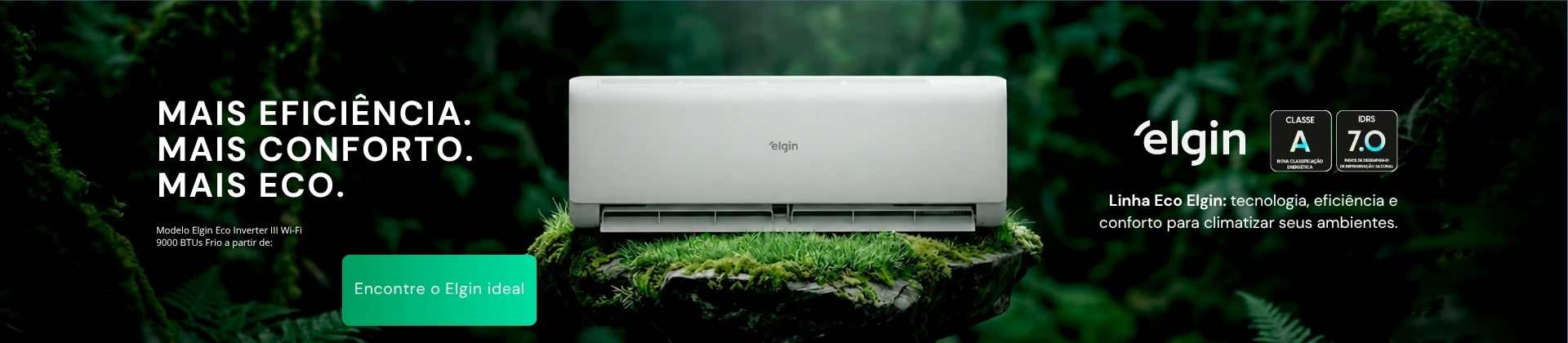 Elgin Eco Inverter III Wi-Fi: Climatização inteligente e ar mais puro